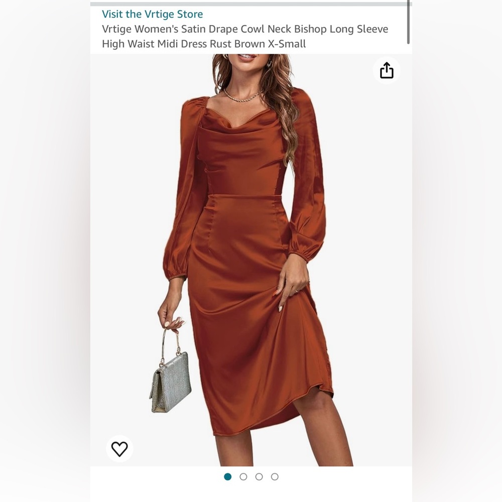Amazon Rust dress size xs